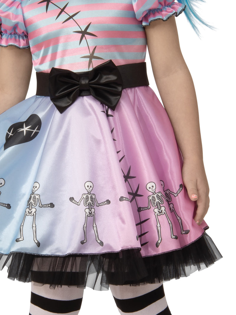 Little Blue Skelly Girl Costume Girls Pink