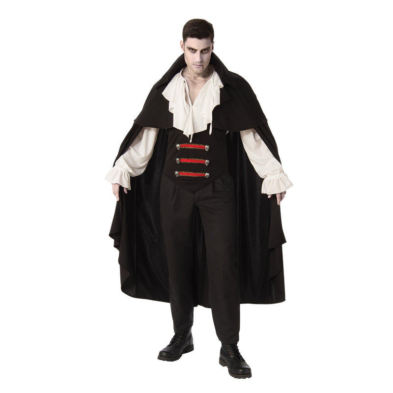 Elegant Vampire Man Costume Adult Mens -1