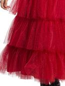 Lydia Deetz Wedding Dress Costume Womens Red