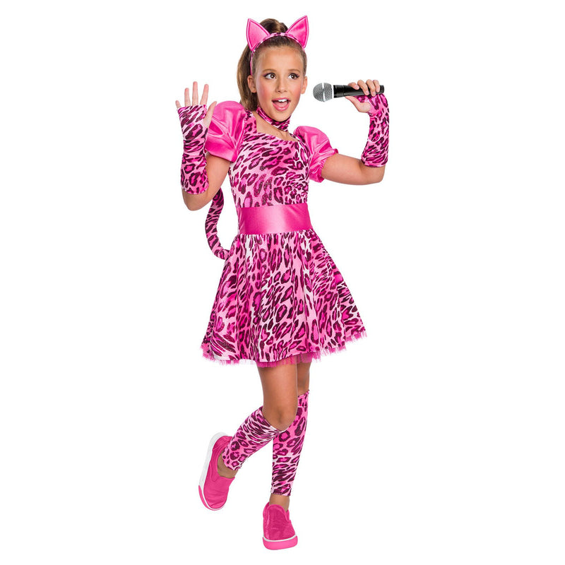 Kat Heart Emoji Costume Girls Pink