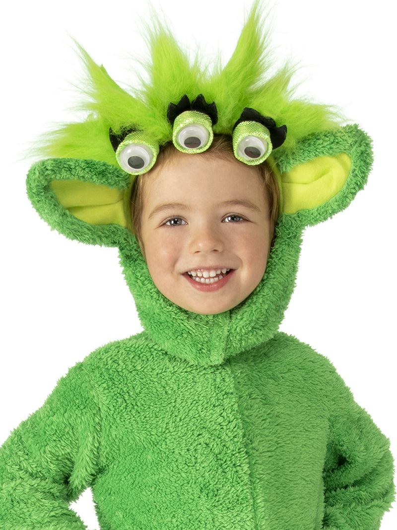 Martian Toddler Costume Unisex Green