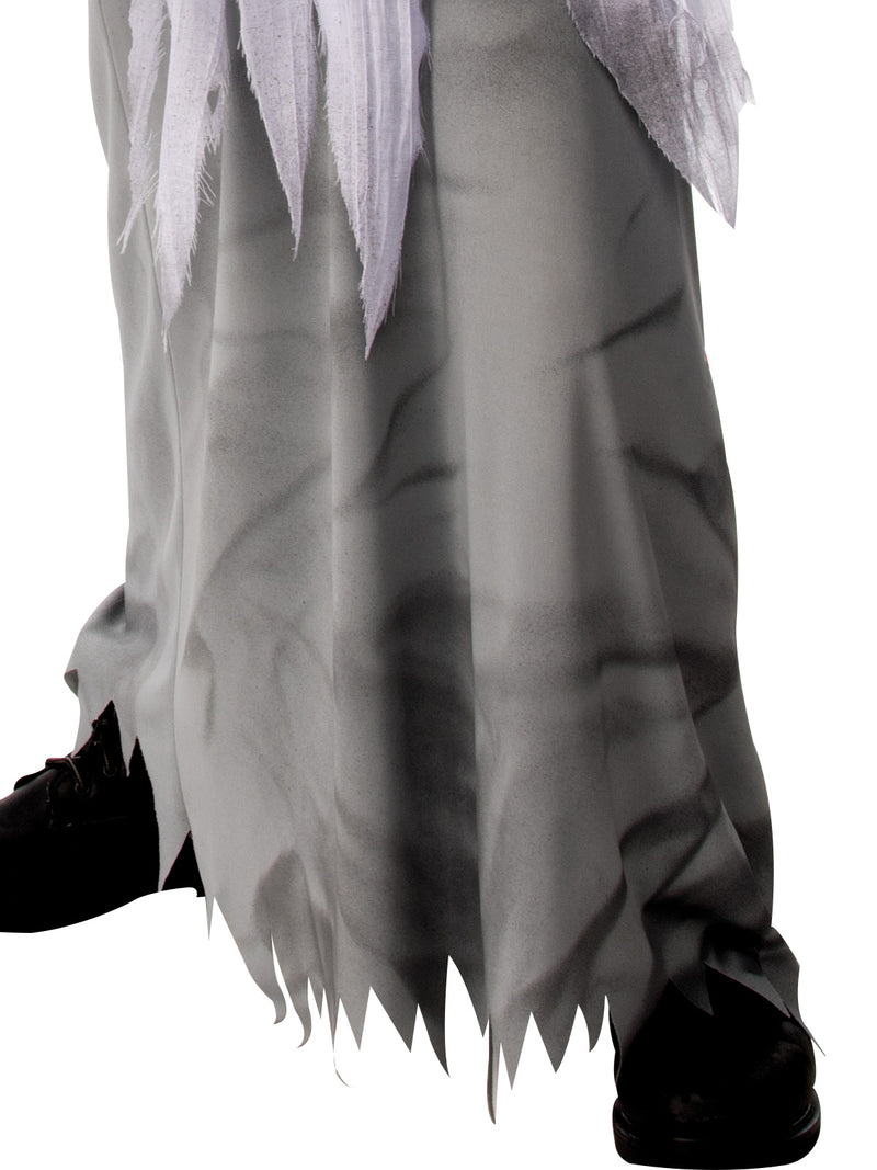 White Demon Hooded Robe Costume Boys Grey