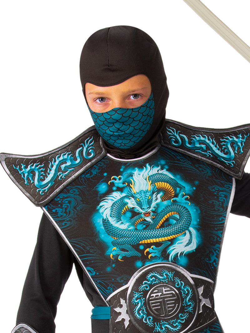 Blue Dragon Ninja Costume Boys