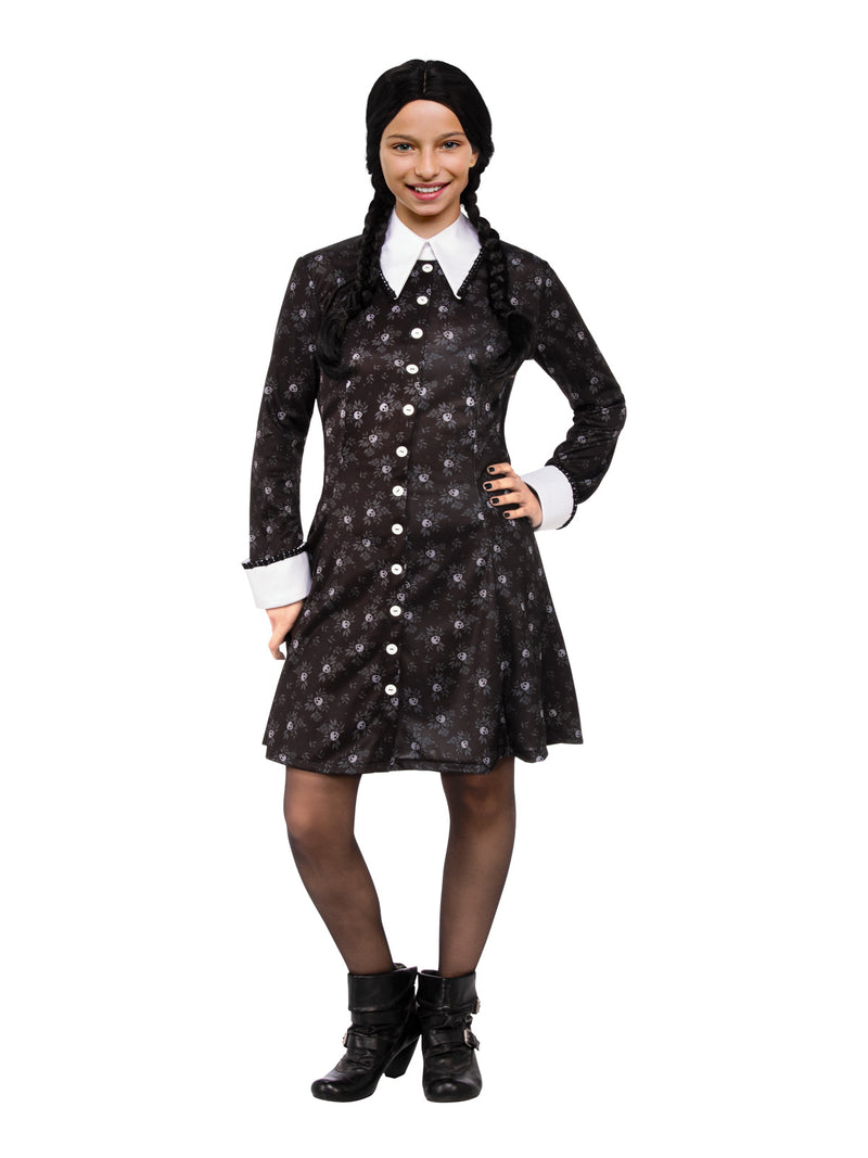 Kids Wednesday Addams Costume Dress