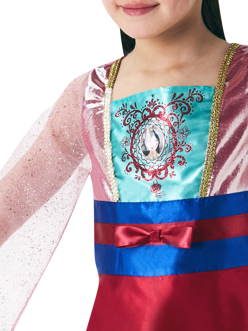Mulan Gem Princess Costume Child Girls Red