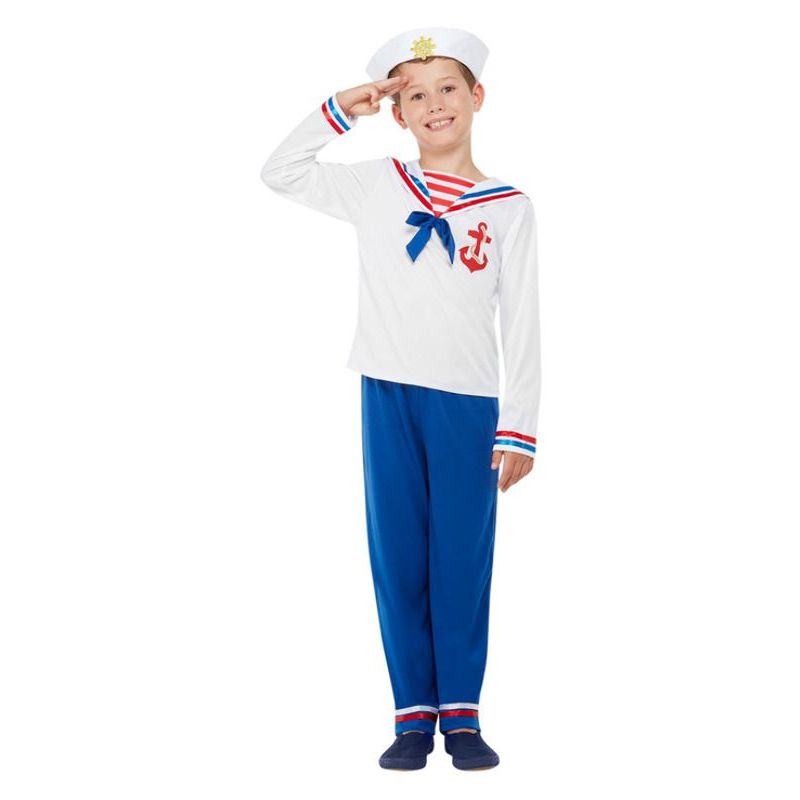 High Seas Sailor Costume Boys White