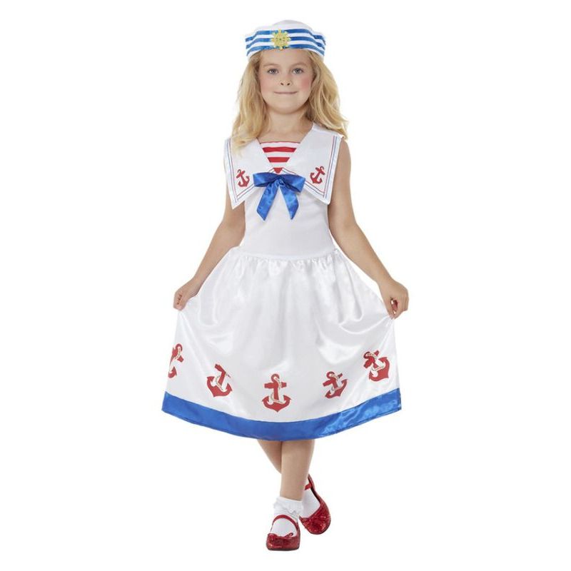 High Seas Sailor Costume Girls White