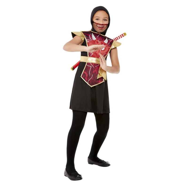 Ninja Warrior Costume Red Girls