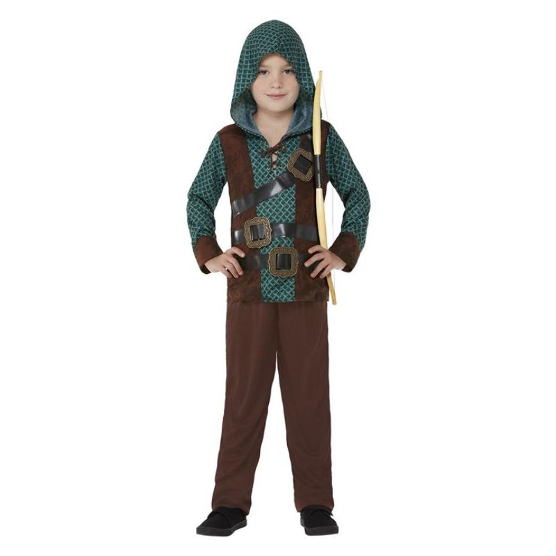 Deluxe Forest Archer Costume Boys Green