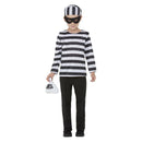 Convict Costume Black & White