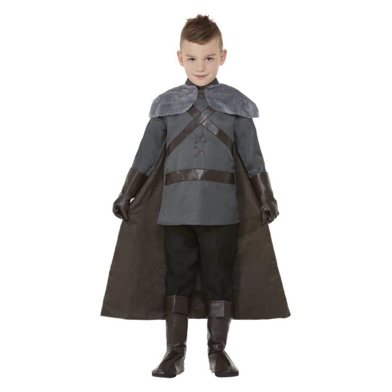 Deluxe Medieval Lord Costume Grey Boys