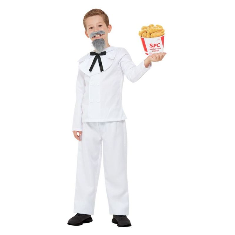 Captain Cluck Costume Boys White -1