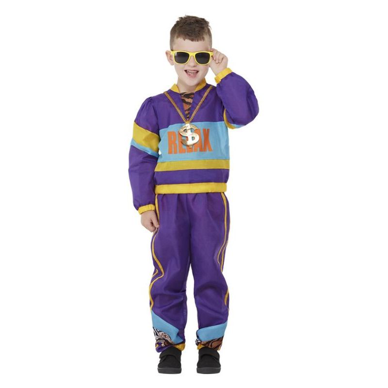 80s Relax Costume Purple Boys -1