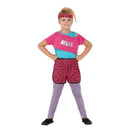 80s Relax Costume Pink Girls -1
