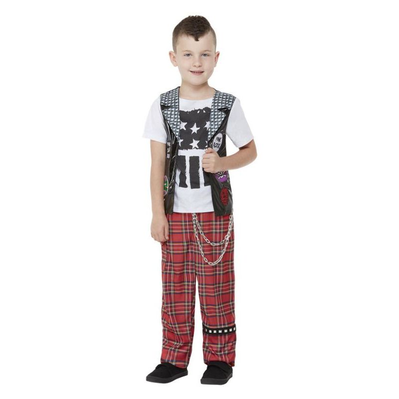 Punk Rocker Costume Red Boys