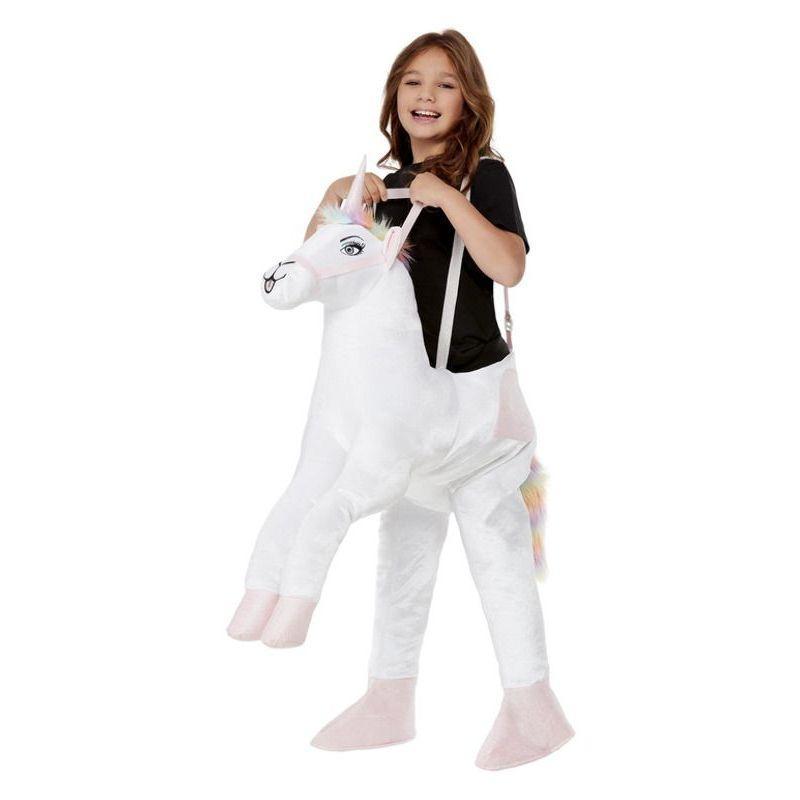 Ride In Unicorn Costume Girls White