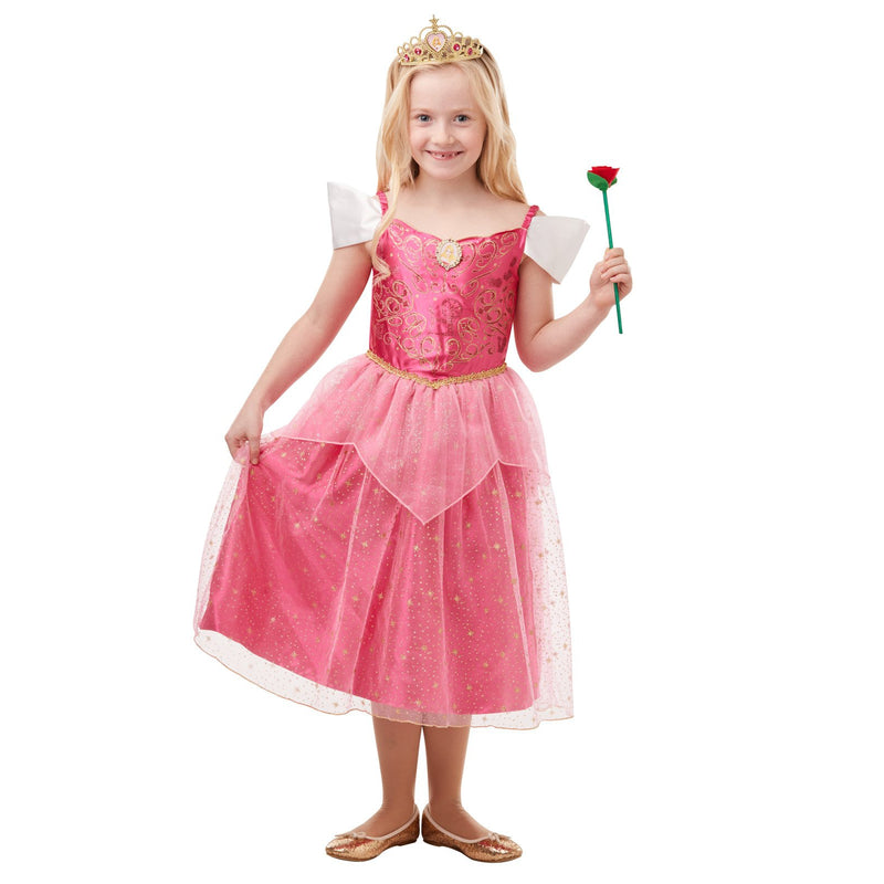 Sleeping Beauty Glitter & Sparkle Costume Child Girls Pink