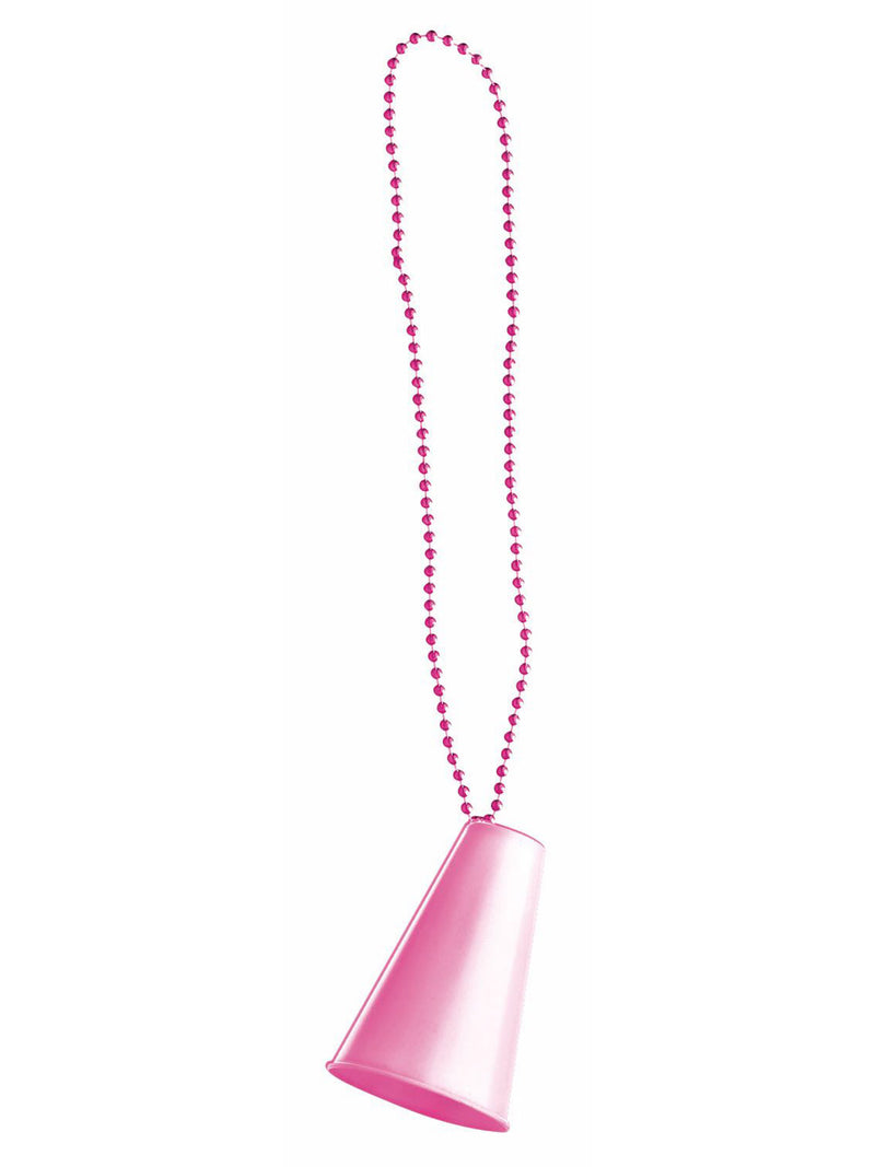 Pink Megaphone Bead Necklace