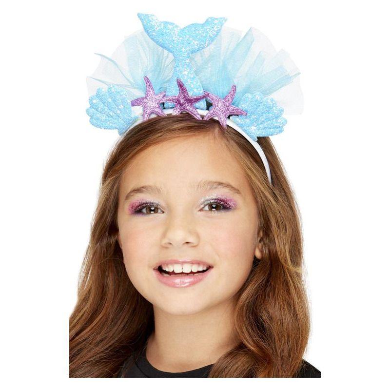 Mermaid Headband Blue Childs With Shells