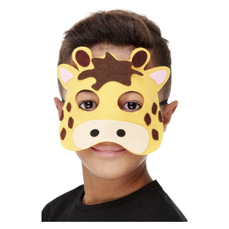 Giraffe Felt Mask Unisex Yellow