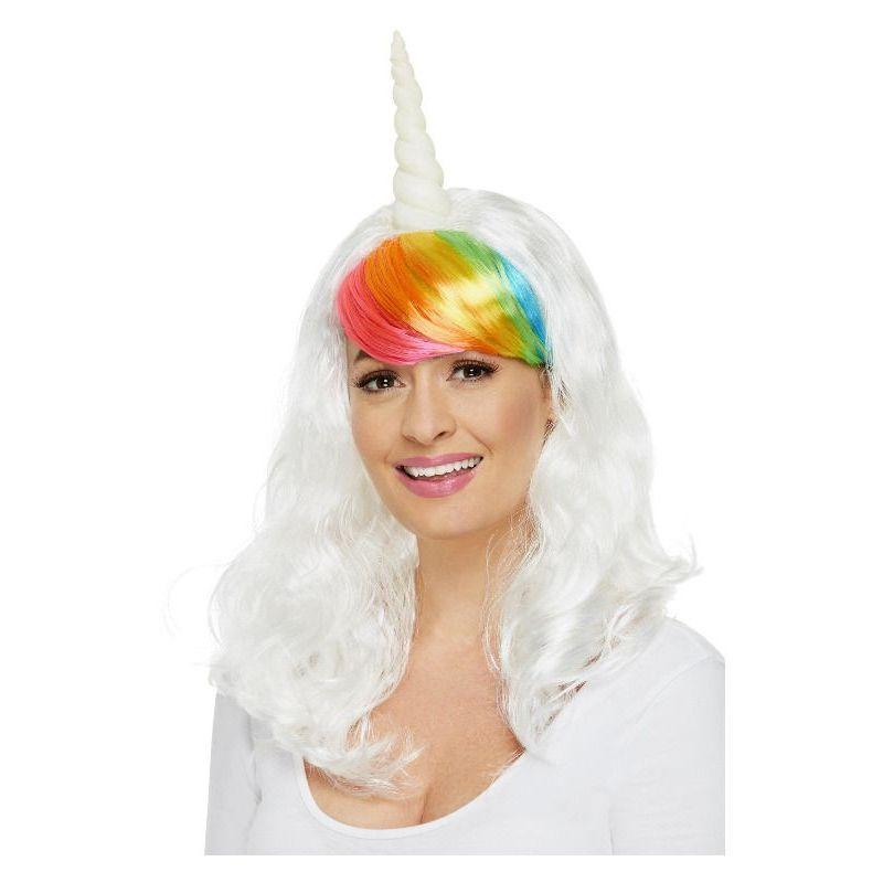 Ladies Unicorn Wig Womens White