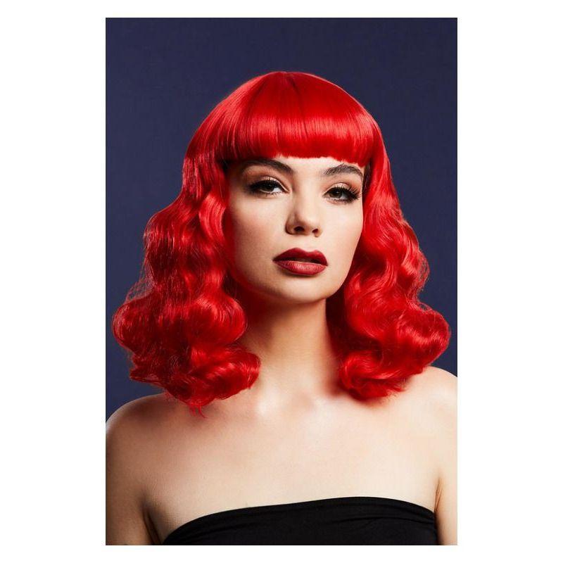 Fever Bettie Wig With Short Fringe Red Womens