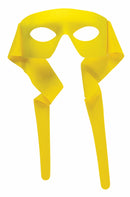 Hero Mask With Rear Tie - Yellow - Adult
