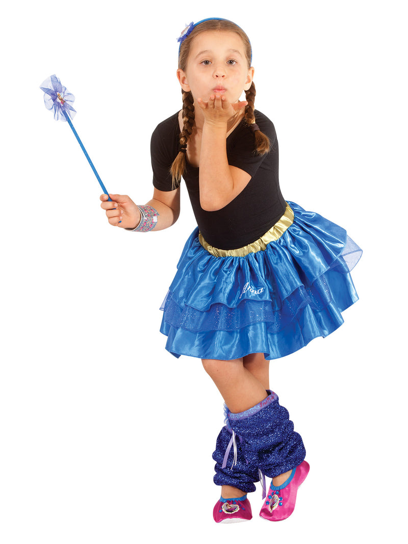 Anna Princess Tutu Skirt Child Girls Blue