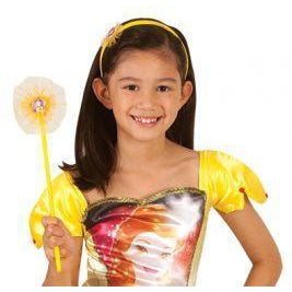 Belle Headband And Wand Girls Yellow -1