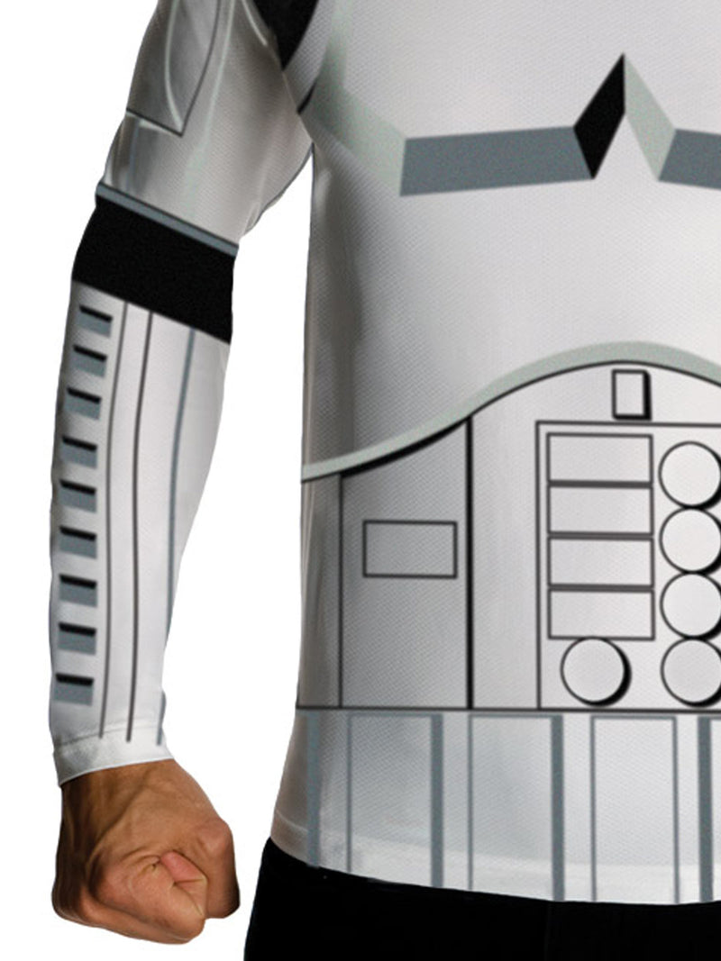 Stormtrooper Dress Ups: Classic Long Sleeve Tops Mens White -3