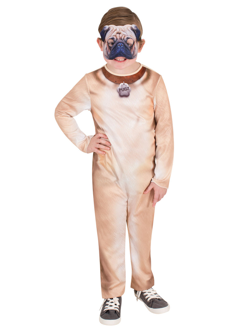Pug Dog Costume Child Unisex -3