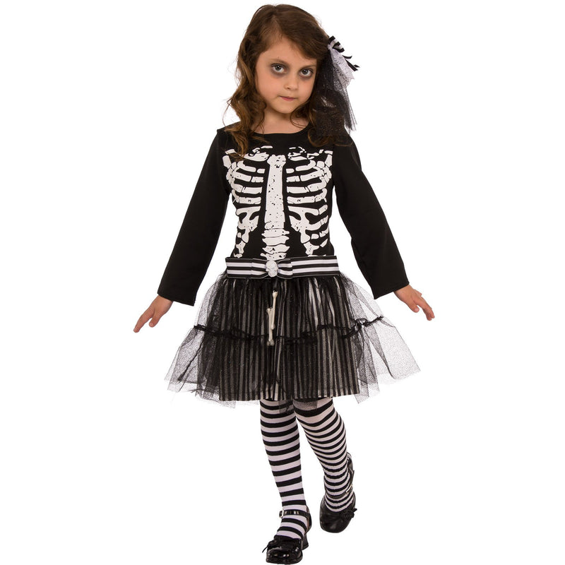 Little Skeleton Costume Child Girls -1