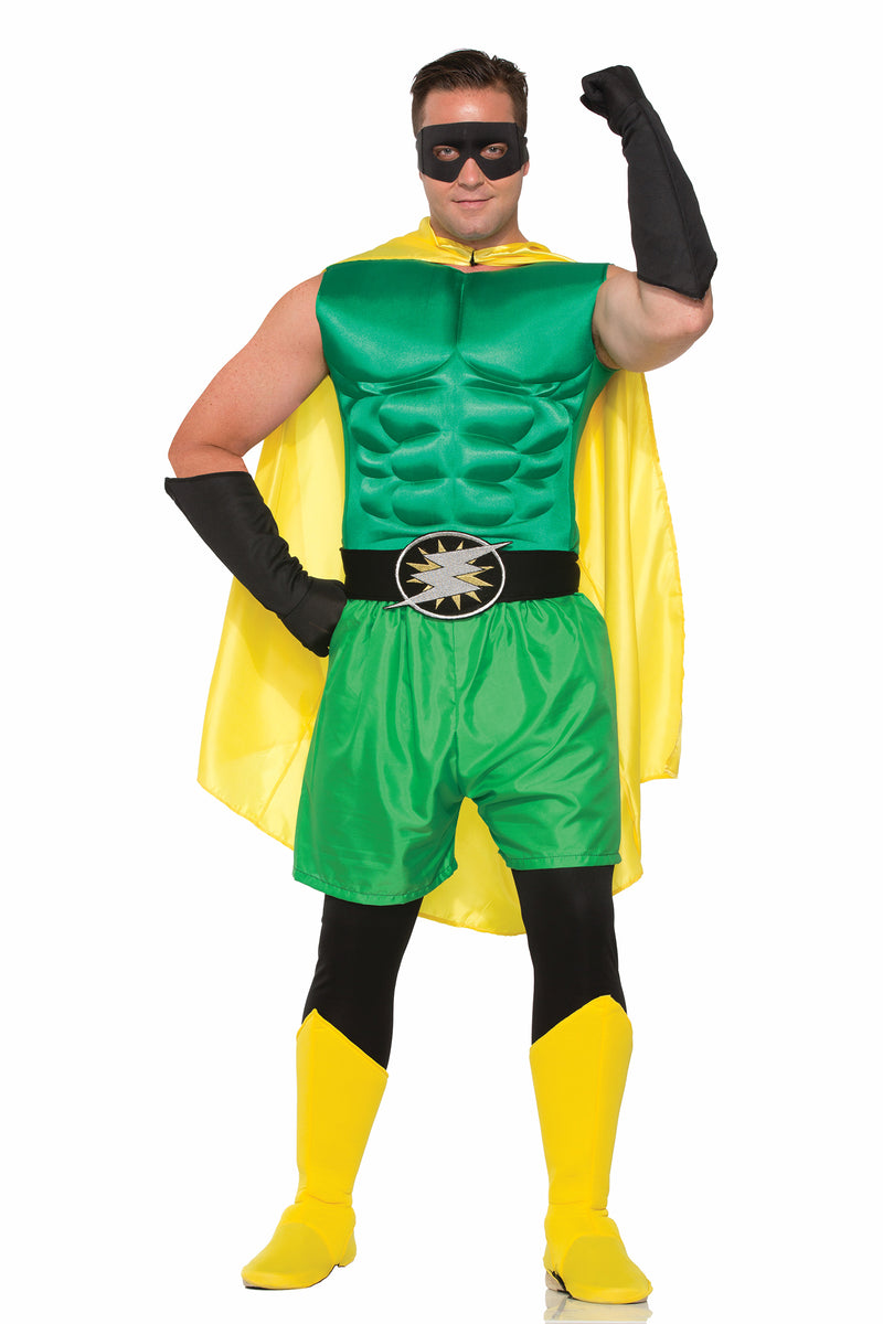 Hero Muscle Chest Green - Adult