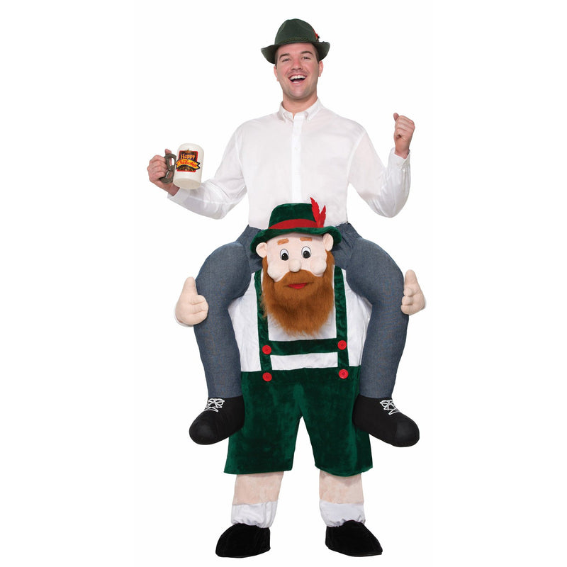 Beer Buddy Piggy Back Costume Adult Mens -1