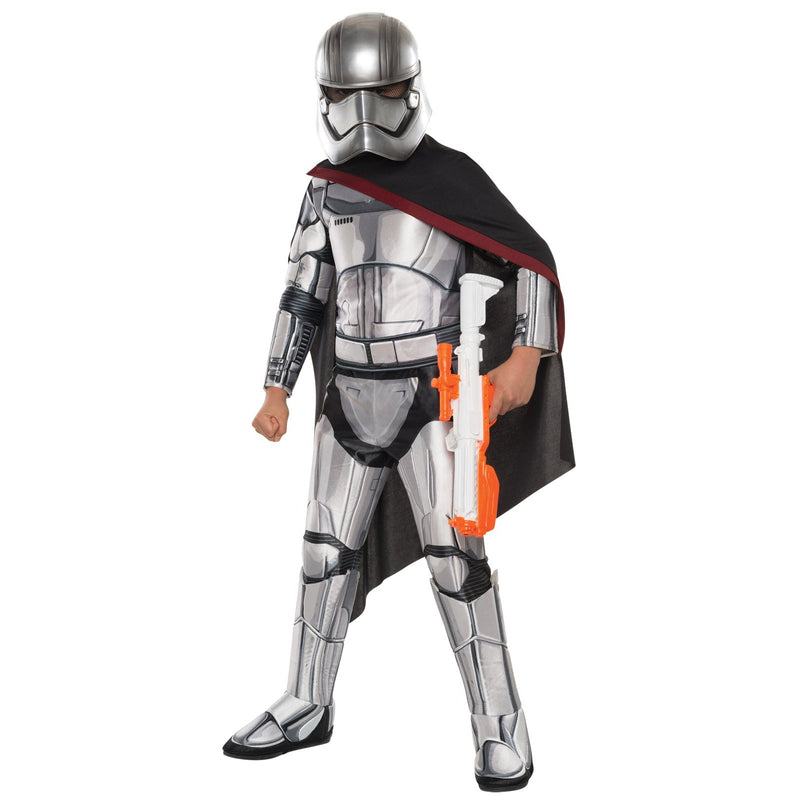 Captain Phasma Super Deluxe Costume Child Girls Silver -1