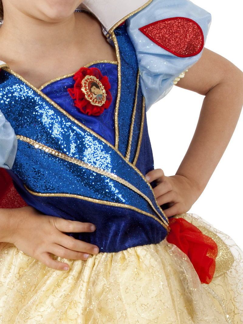 Snow White Glitter & Glow Premium Costume Child Unisex Yellow