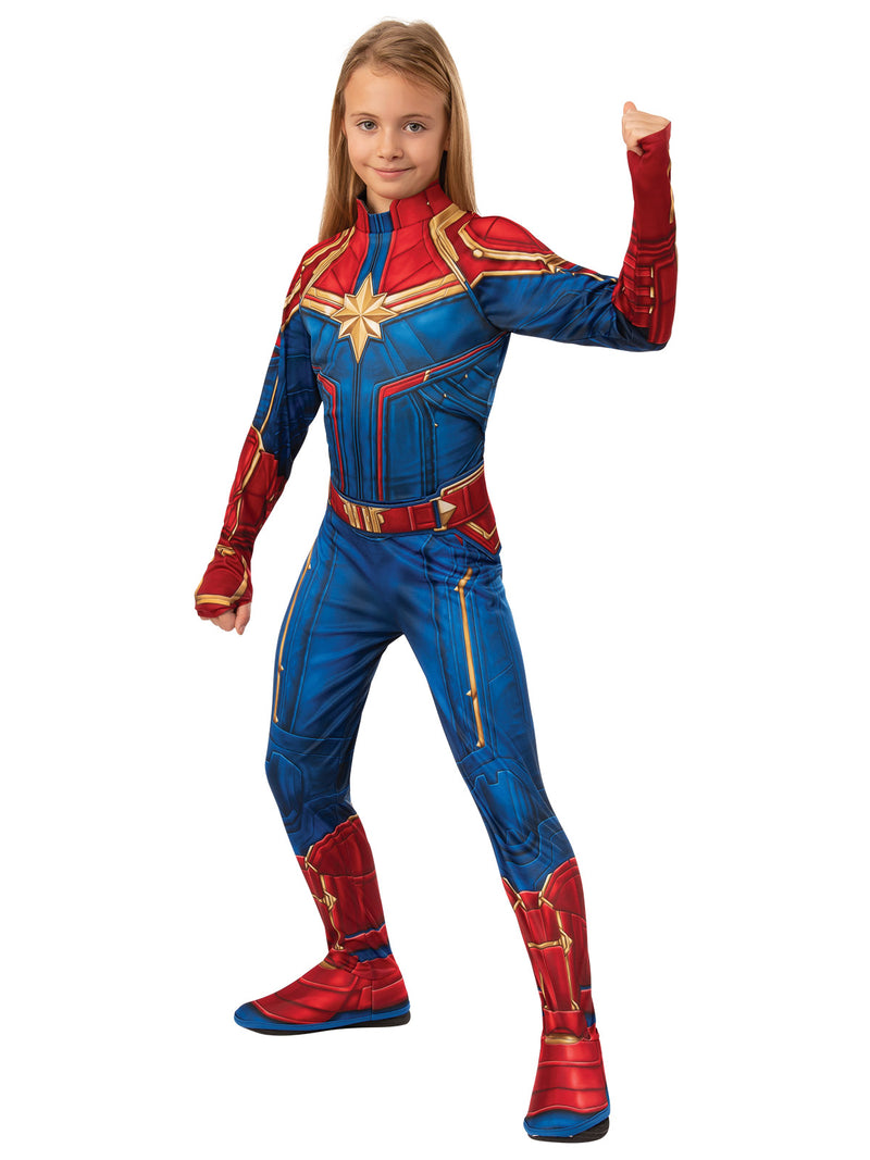 Captain Marvel Classic Hero Suit Child Girls -2