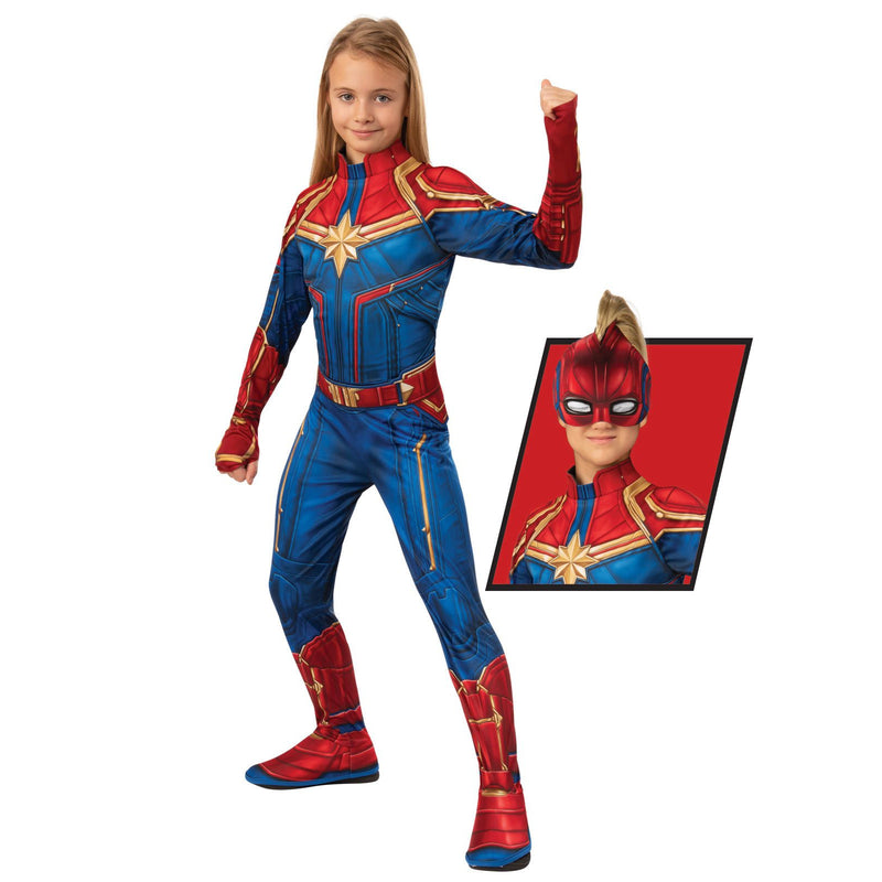 Captain Marvel Classic Hero Suit Child Girls -1