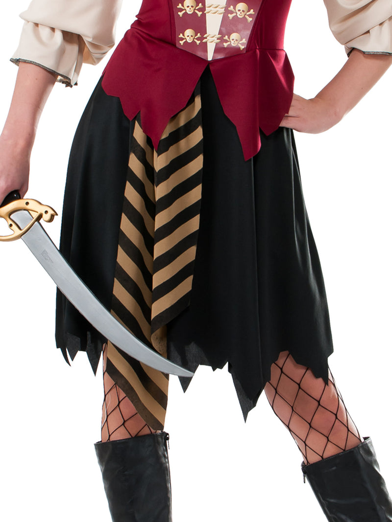 Pirate Lady Costume Womens Red