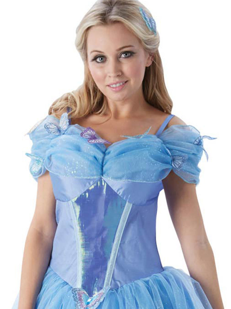 Cinderella Live Action Costume Womens Blue -2