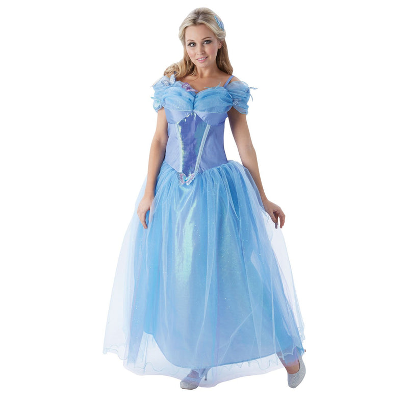Cinderella Live Action Costume Womens Blue -1
