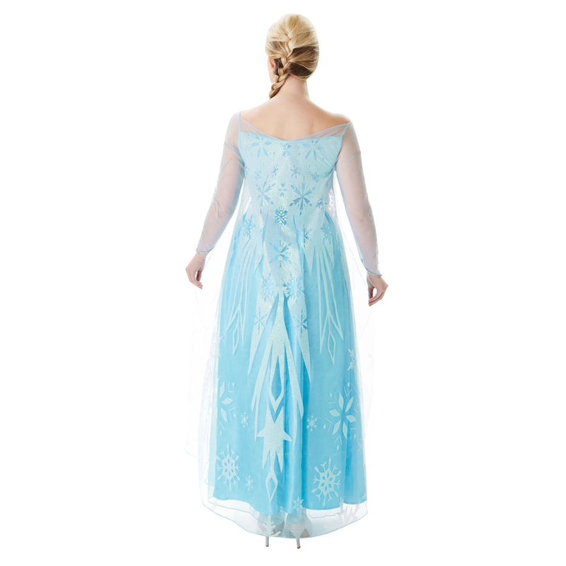 Elsa Deluxe Adult Costume Womens Blue -5