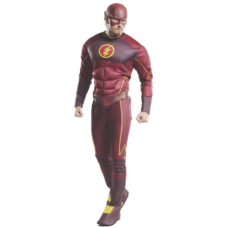 The Flash Deluxe Costume Adult Mens Red -1