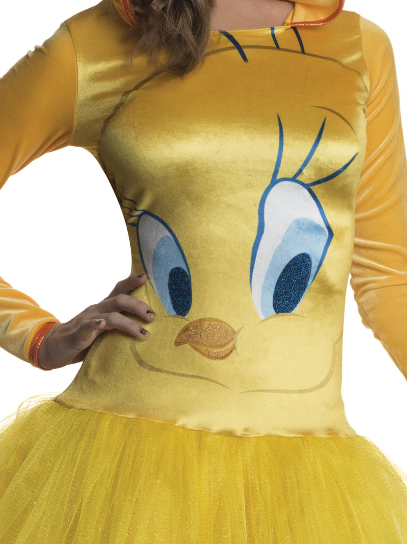 Tweety Hooded Tutu Dress Womens Yellow -3