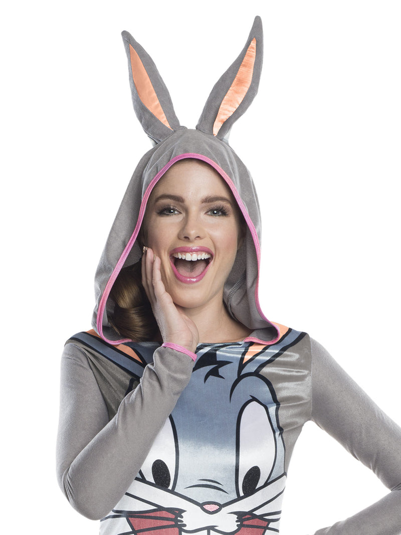 Bugs Bunny Hooded Tutu Dress Womens Grey -2