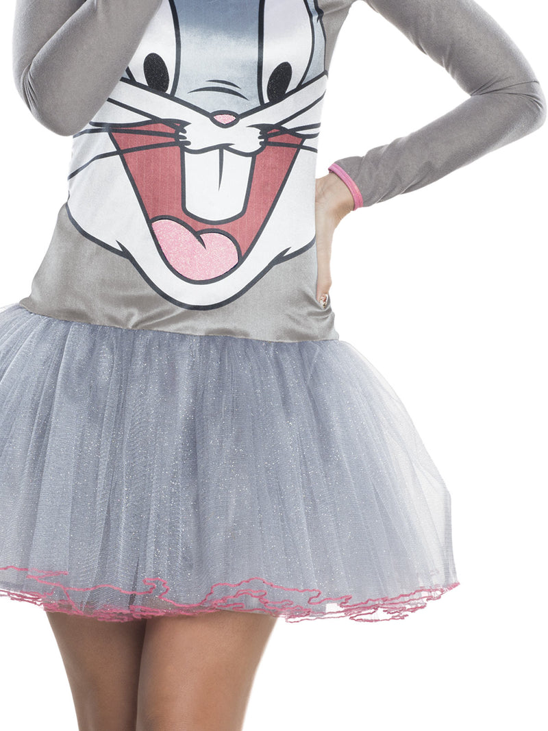 Bugs Bunny Hooded Tutu Dress Womens Grey -3