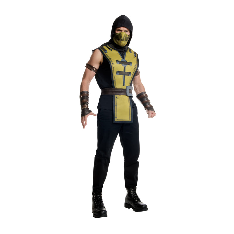 Scorpion Costume Adult Mens Yellow -1