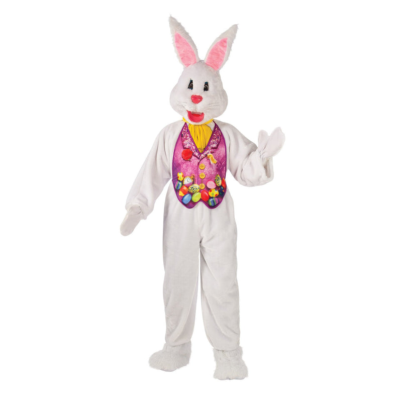 Bunny Mascot Deluxe Costume Unisex White