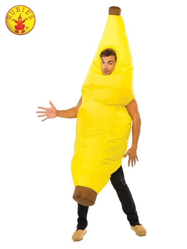 Banana Inflatable Costume Adult Unisex Yellow
