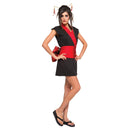Geisha Costume Adult Womens Red -1